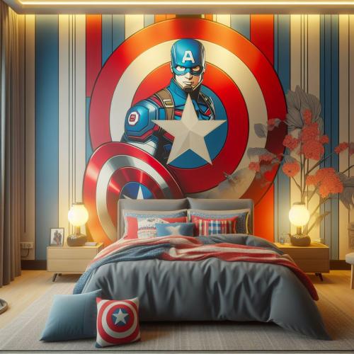 captain-america-bedroom-freewebnu-digital-art