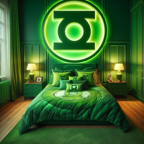 green-lantern-bedroom-freewebnu-digital-art