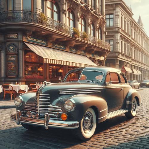 vintage-car-in-front-of-cafe-freewebnu-digital-art-020