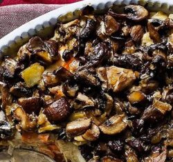 Root fruit gratin with mushroom cover 0 (0)